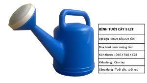 Bình nhựa tưới cây 5L