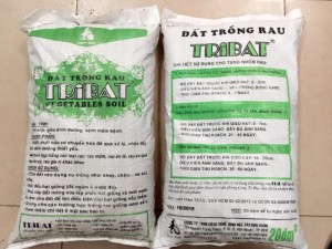 Đất sạch trồng rau Tribat