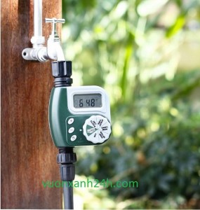 Đồng hồ hẹn giờ tưới tự động chạy pin chống nước
