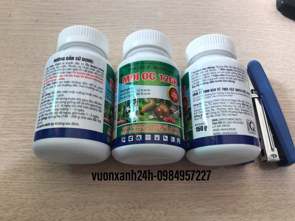Thuốc diệt ốc Sên, Ốc Bươu Vàng hại cây trồng