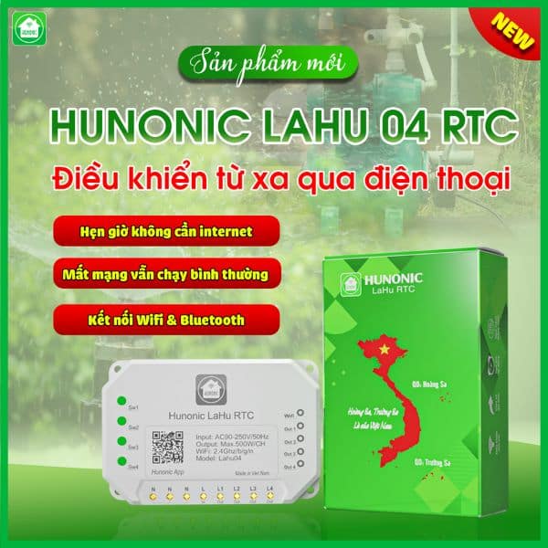 Công Tắc Thông Minh Lahu 04 RTC Tích Hợp IC Thời Gian Thực