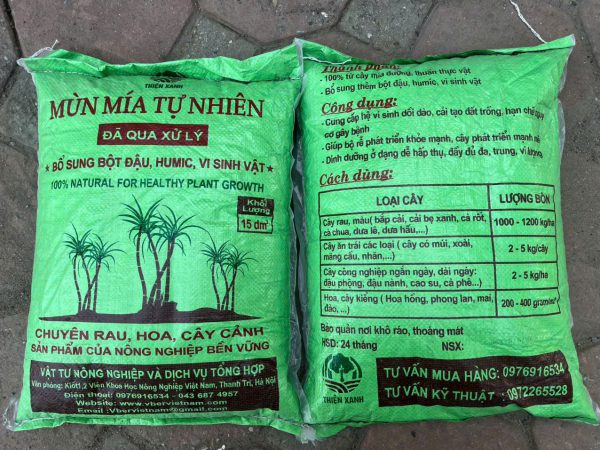 Mùn mía tự nhiên